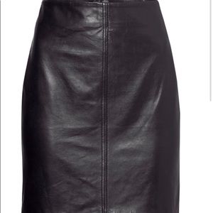 H&M Genuine Leather Skirt